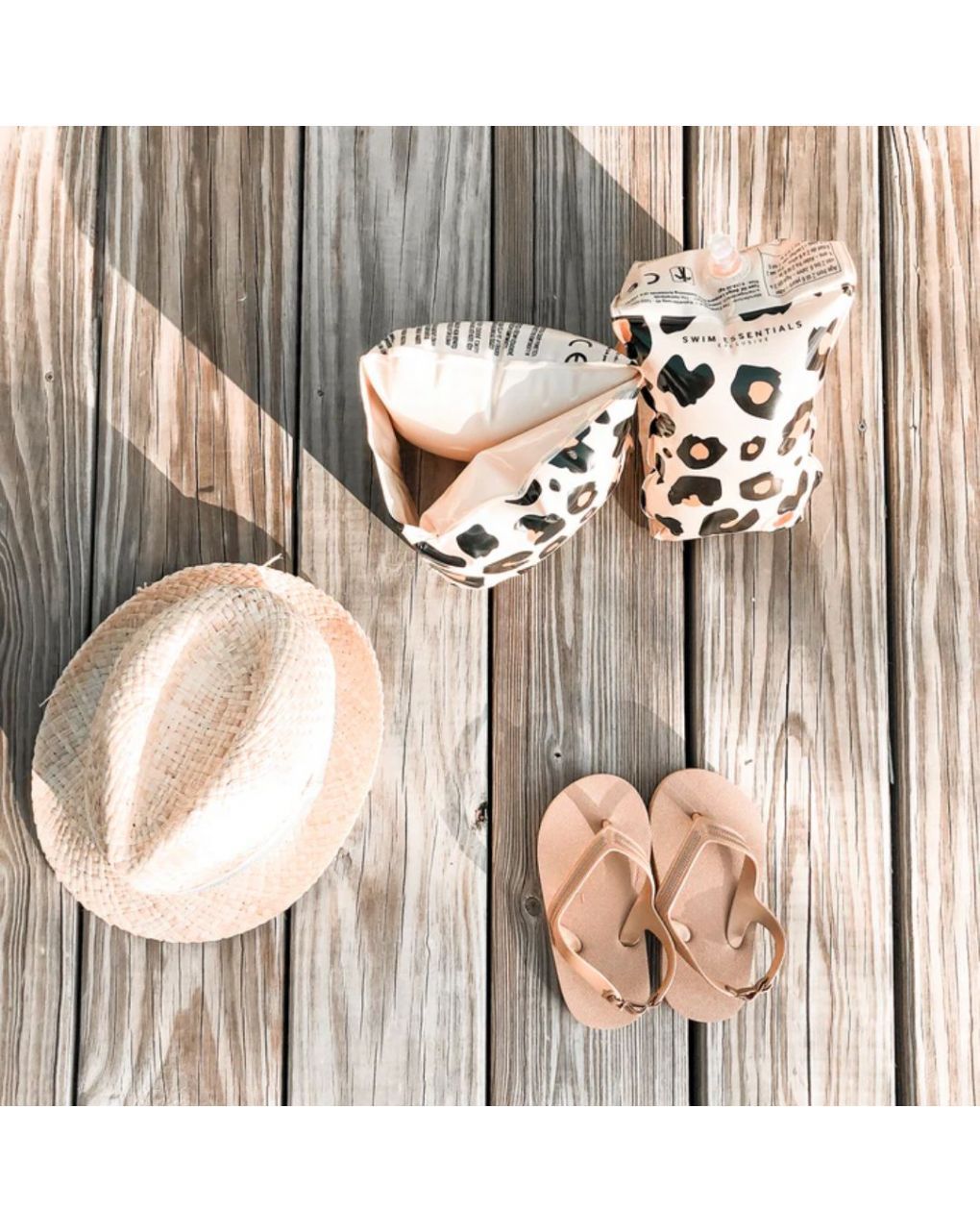 Swim essentials: μπρατσάκια 2-6 ετών "beige leopard" swe-2020se57 - Swim Essentials