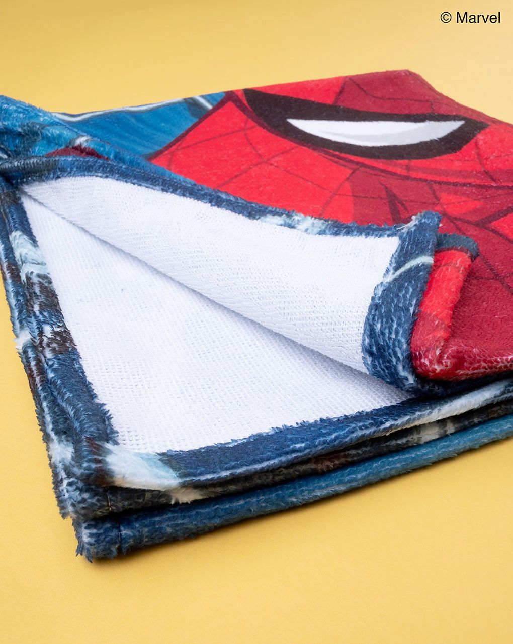 παιδική πετσέτα θαλάσσης μπλε με τον spiderman για αγόρι - Prénatal