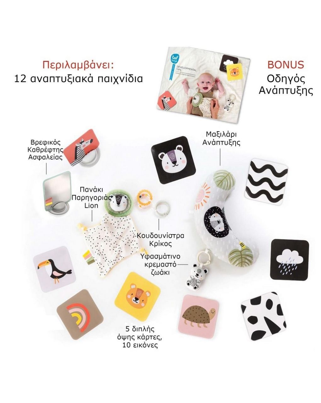 Taf toys σετ δραστηριοτήτων νεογέννητου develop & play kit t-12915 - Taf-toys