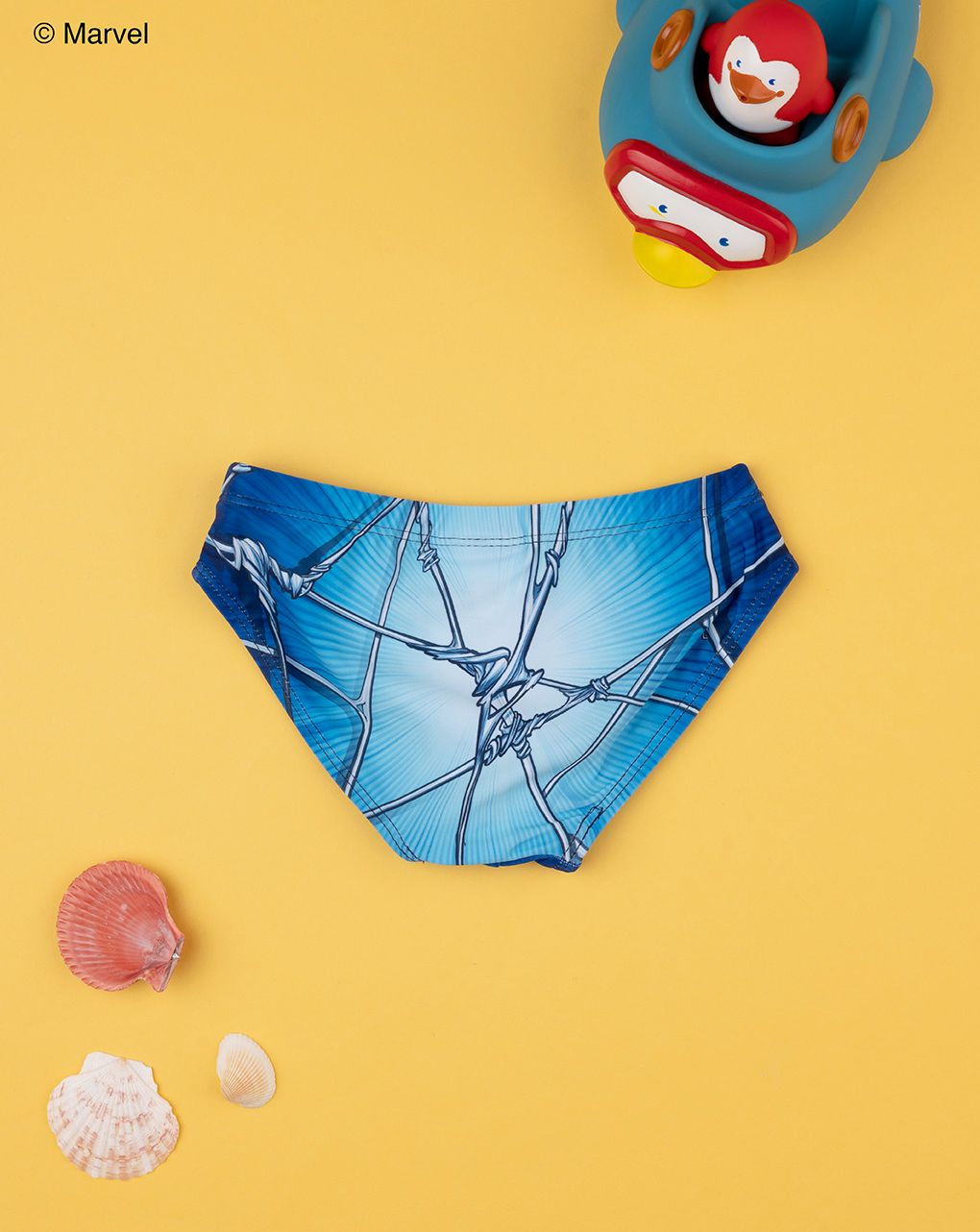 παιδικό μαγιό σλιπ μπλε με το spiderman για αγόρι - Prénatal