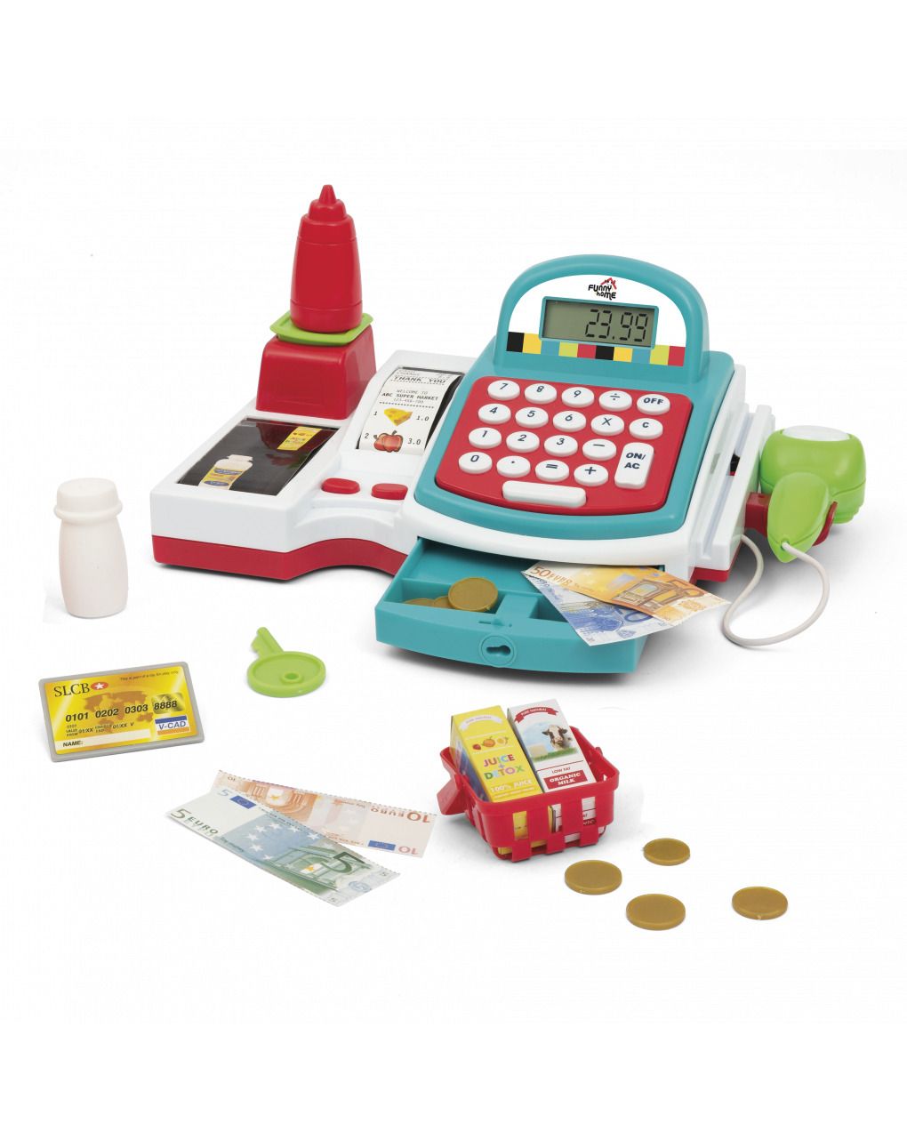 Funny home παιδική ταμειακή μηχανή με αξεσουάρ prg00702 - FunnyHome