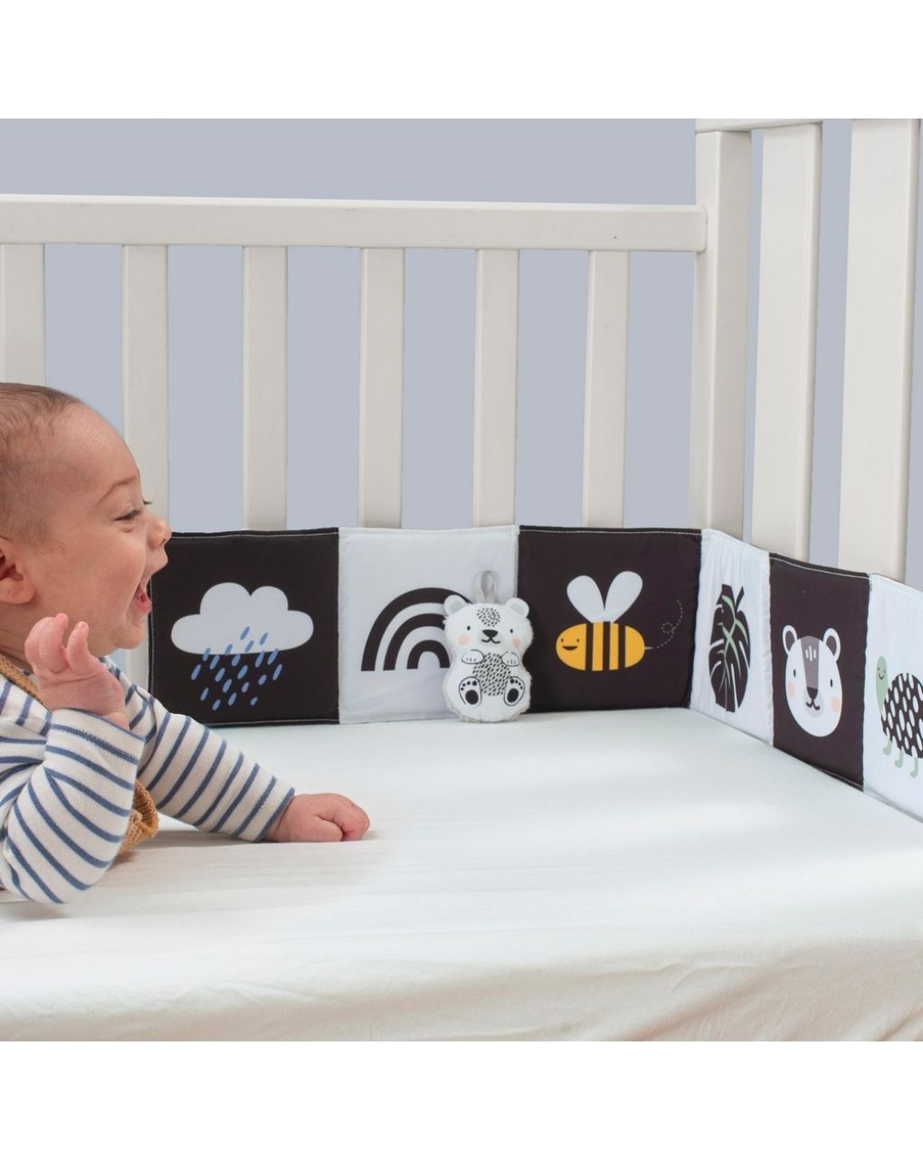 Taf toys μαλακό βιβλίο δραστηριοτήτων savannah black & white t-12875 - Taf-toys