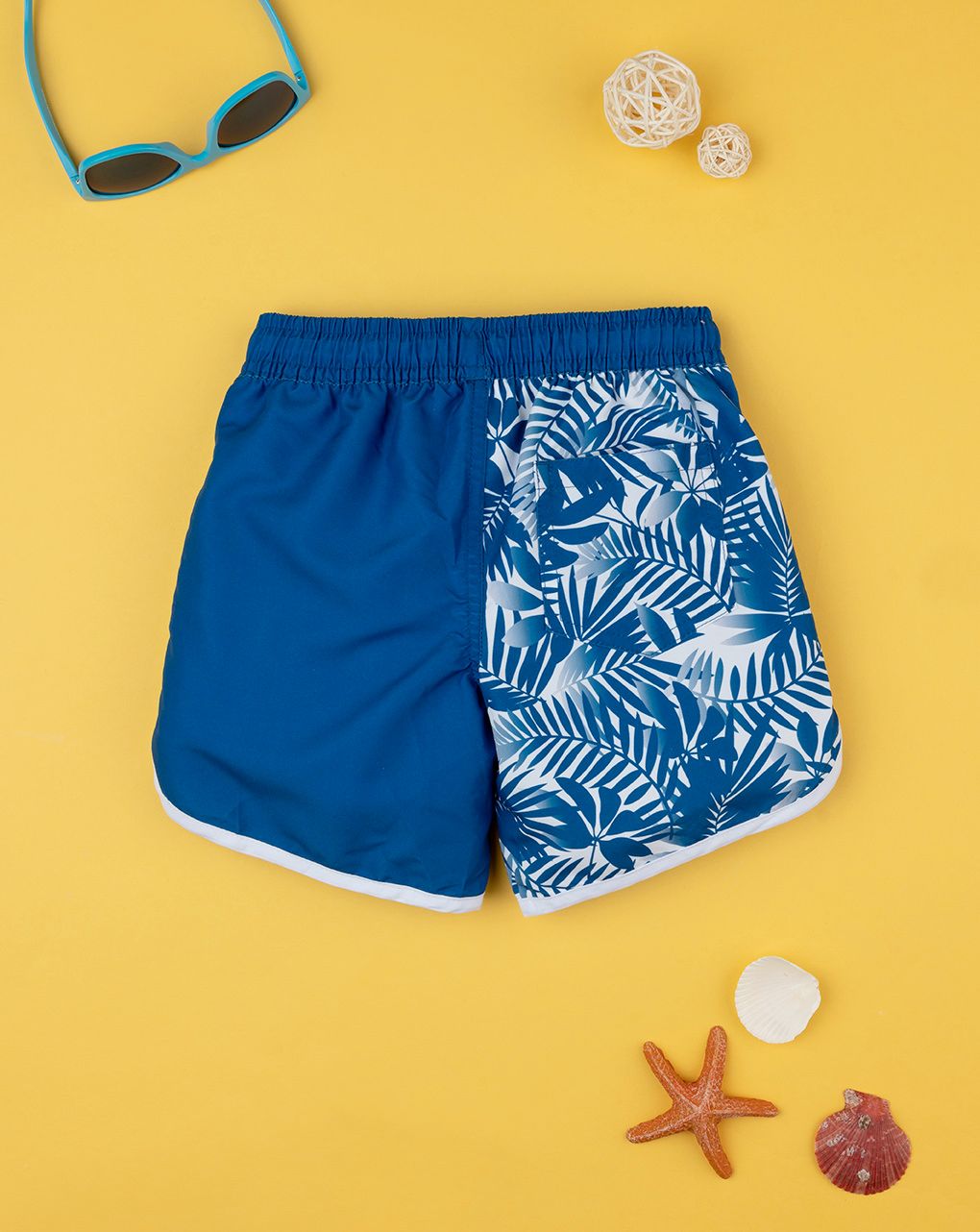 παιδικό μαγιό boxer μπλε τρόπικαλ για αγόρι - Prénatal