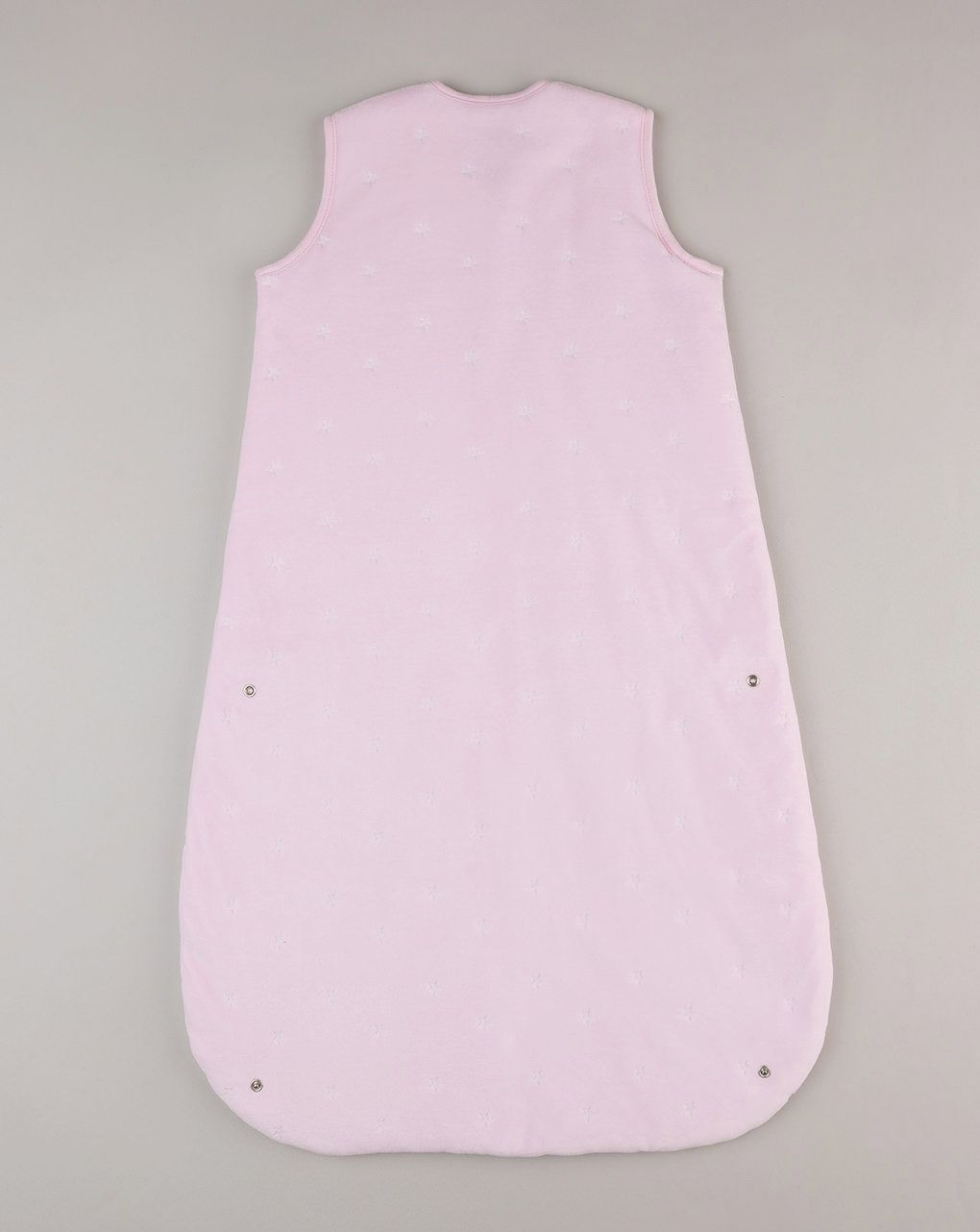 βρεφικός σενίλ αμάνικος χειμερινός υπνόσακος ροζ με αστεράκια 3.0 tog για κορίτσι - Prénatal