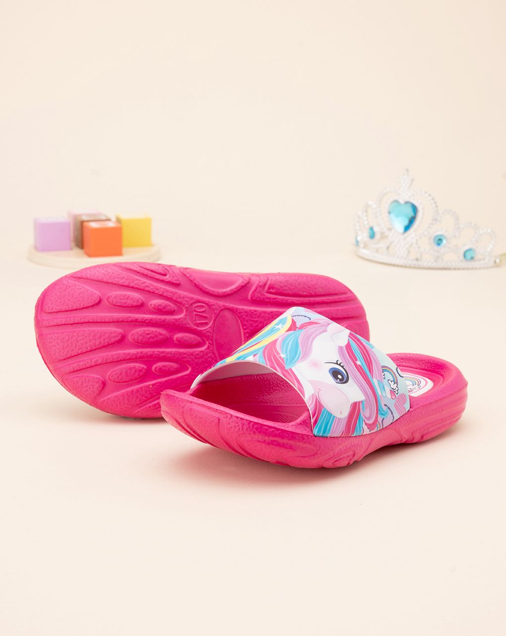 σαγιονάρες φούξια με μονόκερο για κορίτσι - Silverlit