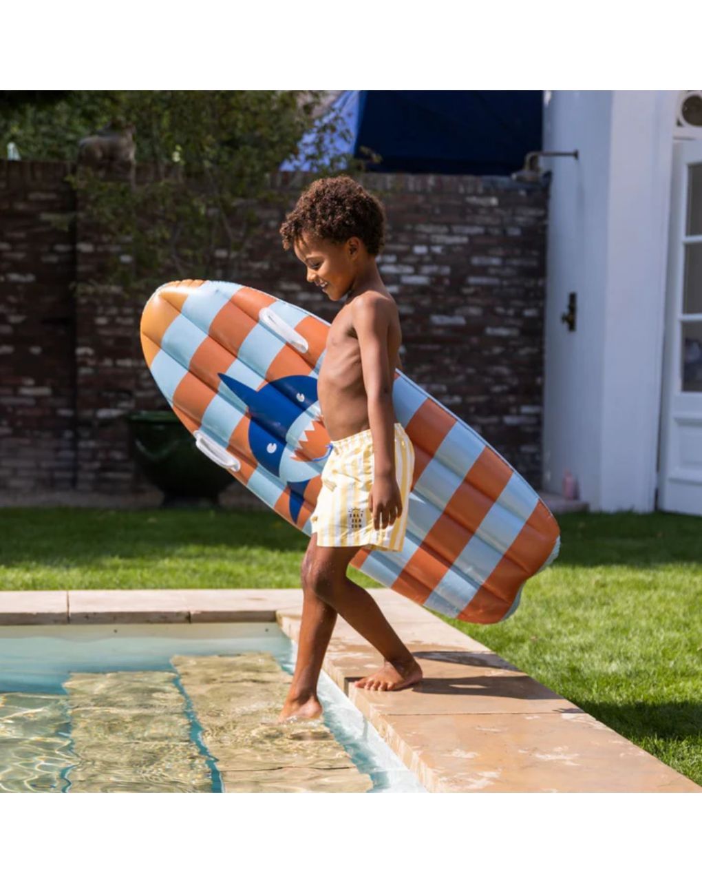 Swim essentials φουσκωτή σανίδα 120cm "striperd shark" swe-2022se312 - Swim Essentials