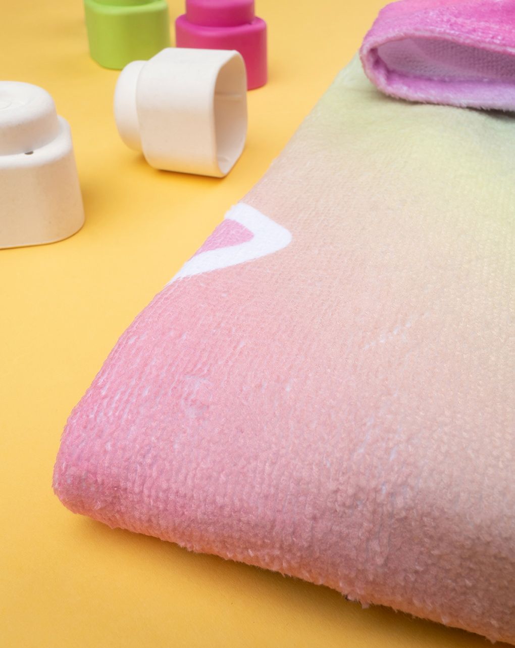 παιδικό πόντσο θαλάσσης ντεγκρατέ με γατάκι για κορίτσι - Prénatal