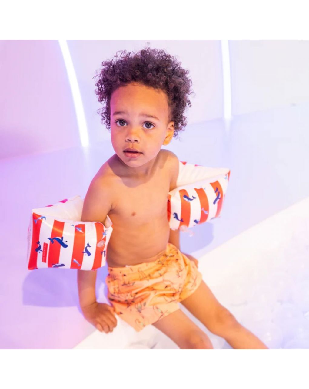 Swim essentials μπρατσάκια 2-6 ετών "red-white whale" swe-2020se152 - Swim Essentials