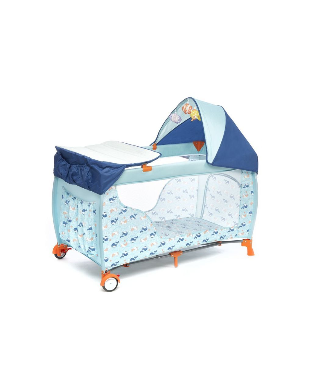 Giordani παρκοκρέβατο deluxe μπλε ψαράκι