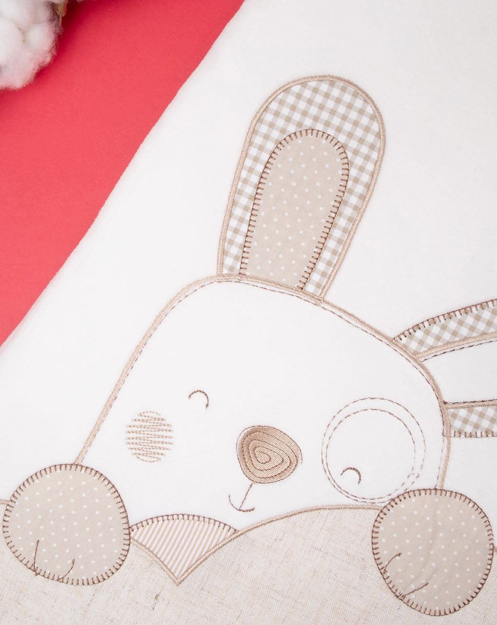 βρεφικός αμάνικος χειμερινός υπνόσακος λευκός με λαγουδάκια 3.5 tog unisex - Prénatal