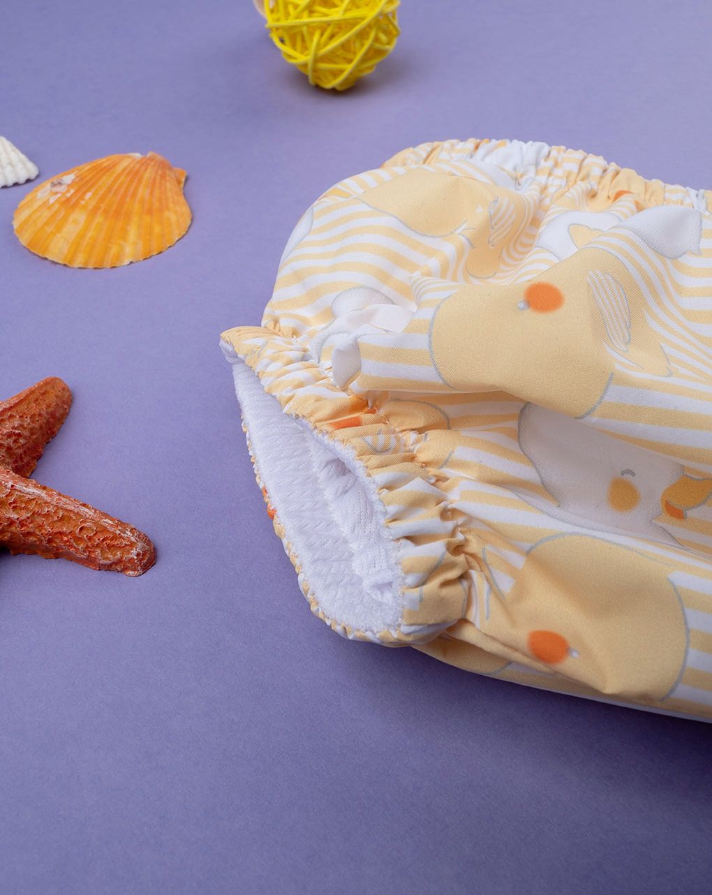 βρεφικό μαγιό πάνα ριγέ με παπάκια unisex - Prénatal