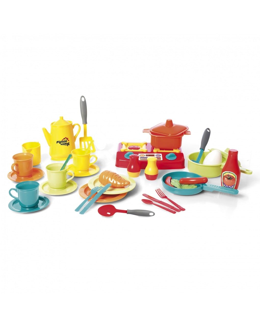 Funny home παιδικό σετ κουζίνας με 42 αξεσουάρ prg00734