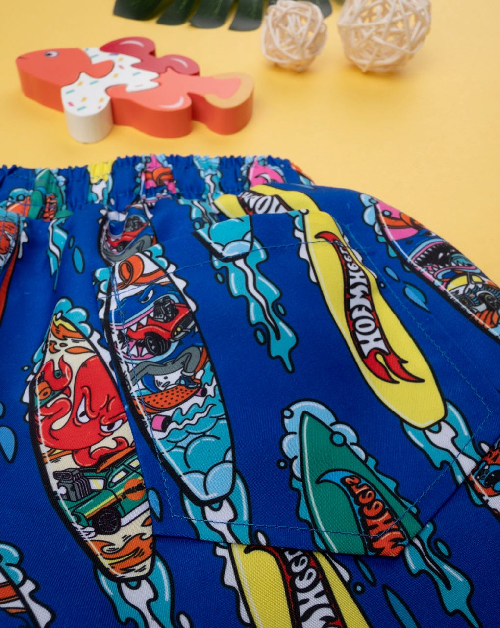 παιδικό μαγιό boxer μπλε hot wheels για αγόρι - Prénatal