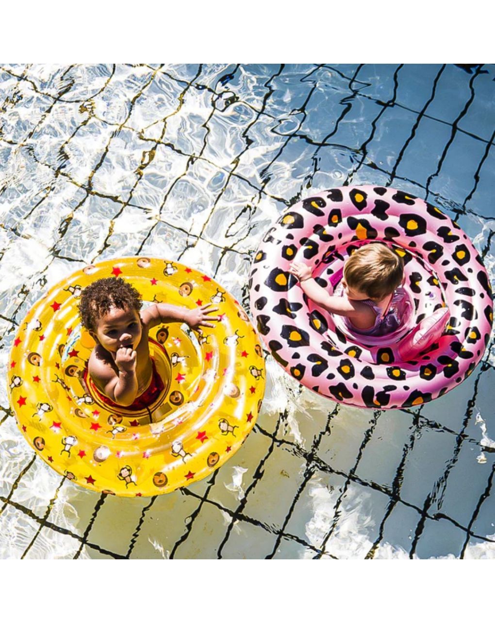 Swim essentials: σωσίβιο ⌀69εκ. 0-1 ετών "rose gold leopard" swe-2020se32 - Swim Essentials