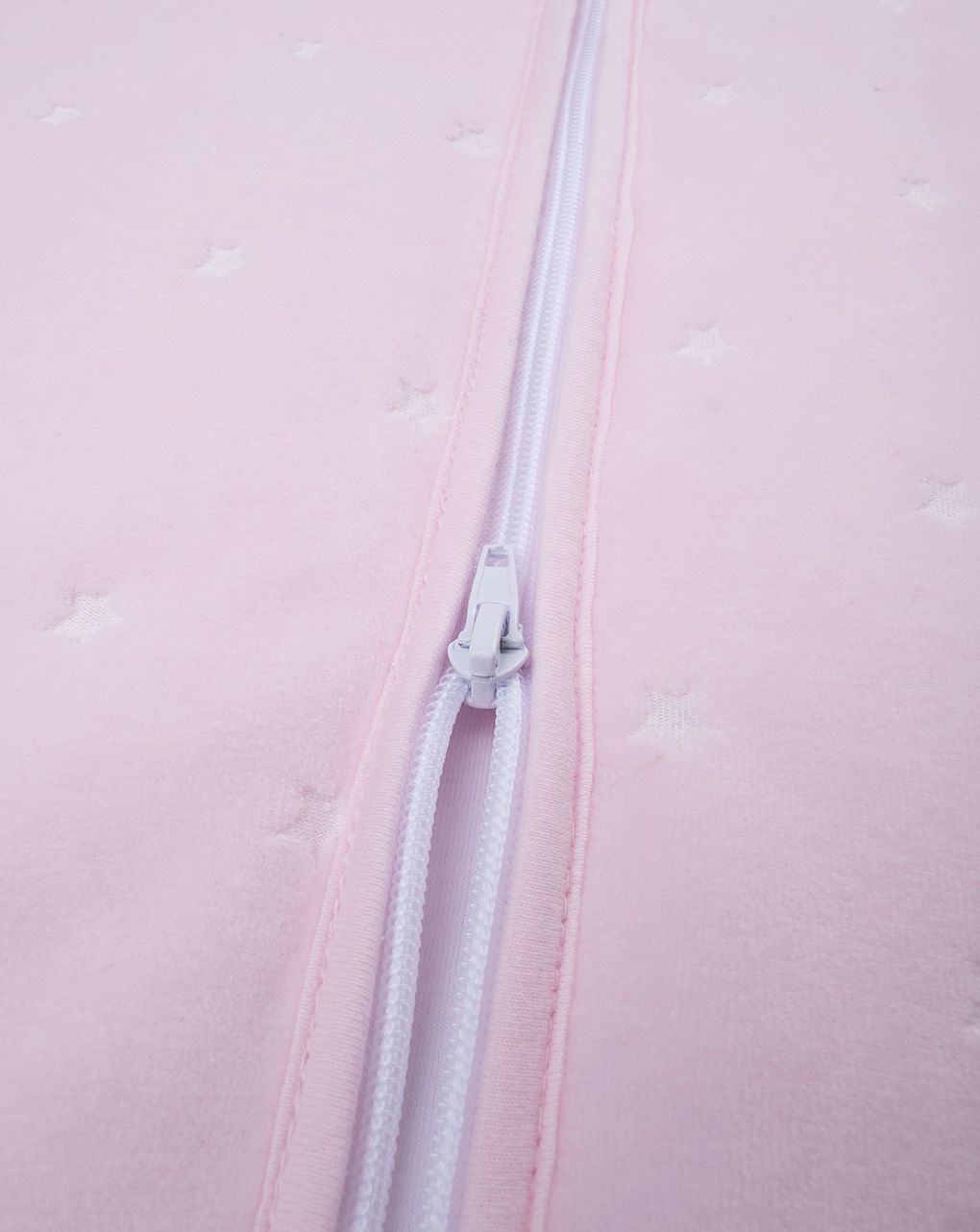 βρεφικός σενίλ αμάνικος χειμερινός υπνόσακος ροζ με αστεράκια 3.0 tog για κορίτσι - Prénatal