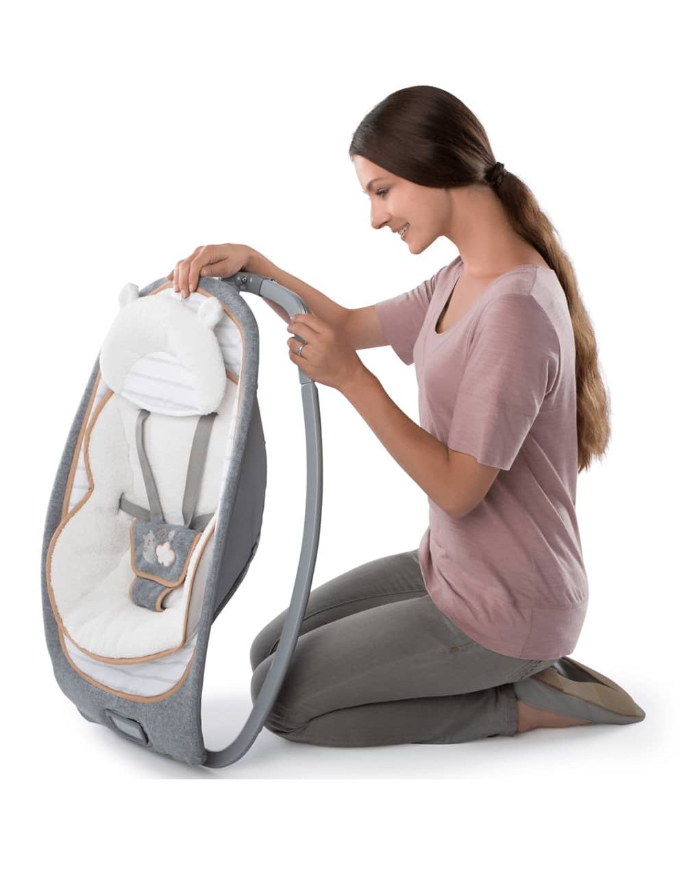 Ingenuity ριλάξ baby rocker bella teddy k10986 - Ingenuity