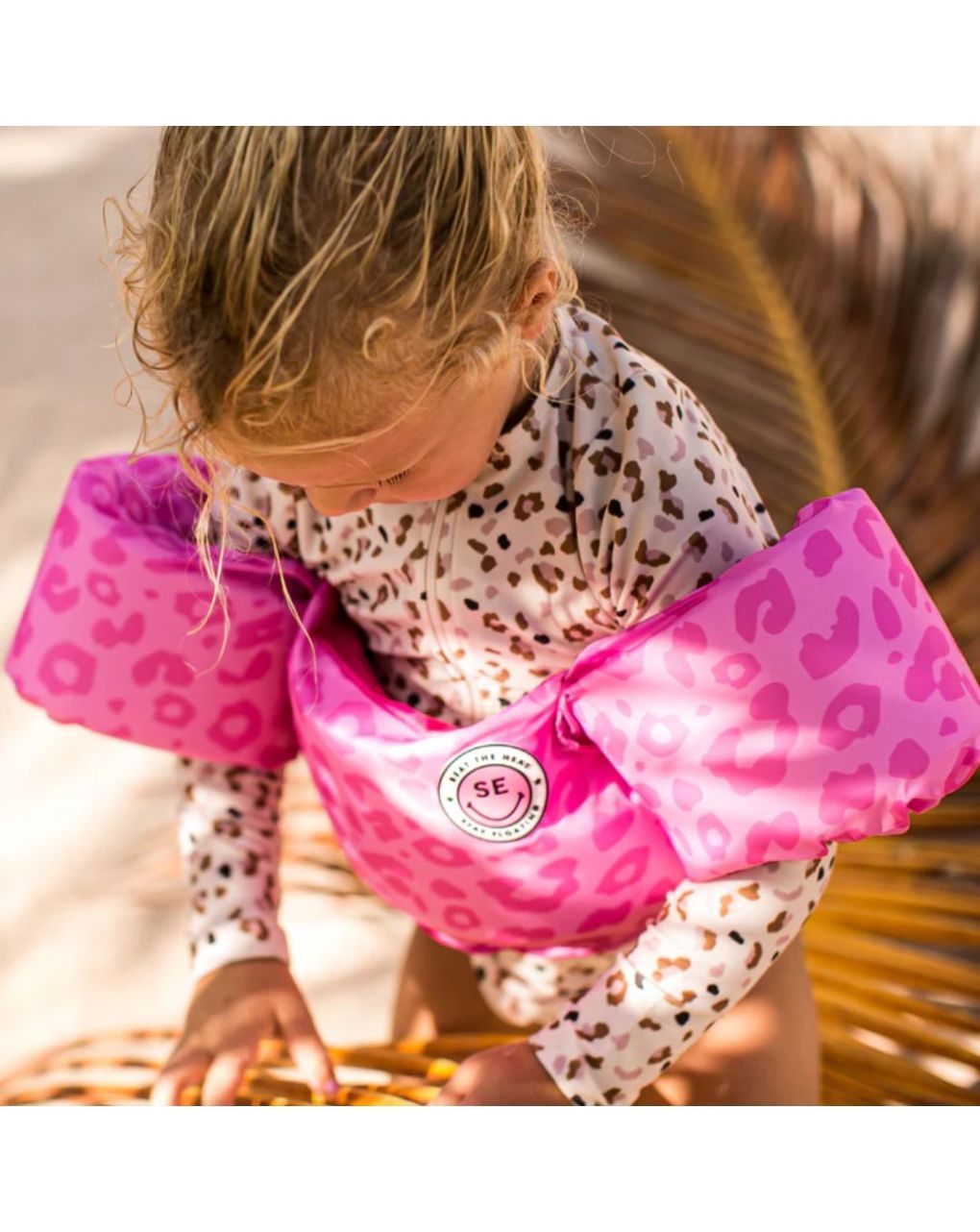 Swim essentials: μπρατσάκια με σωσίβιο 2-6 ετών "pink leopard" swe-2020se139 - Swim Essentials