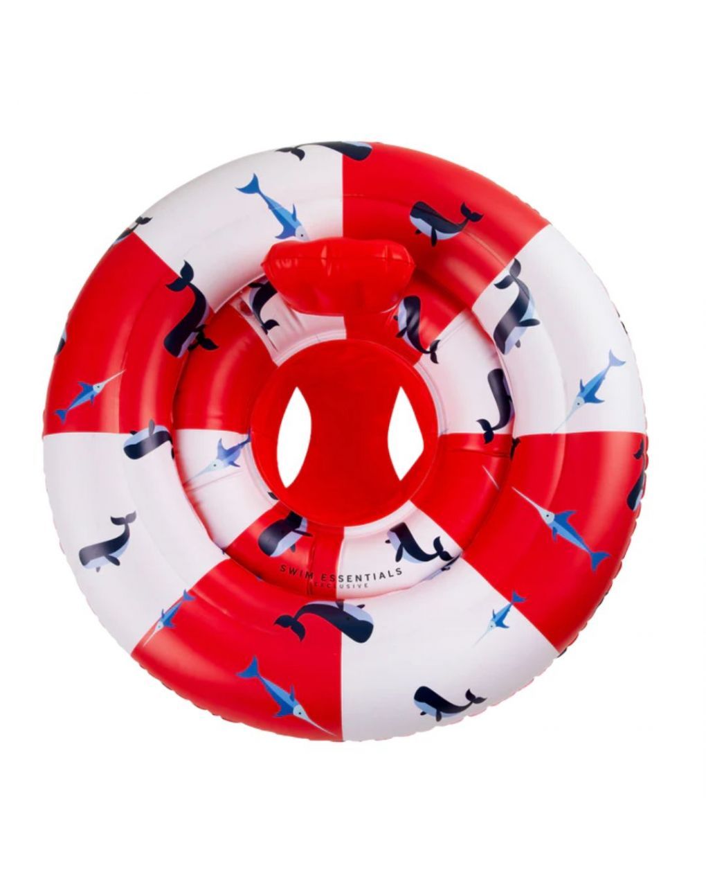 Swim essentials: σωσίβιο 69εκ. 0-1 ετών "red-white whale life boy" swe-2020se153