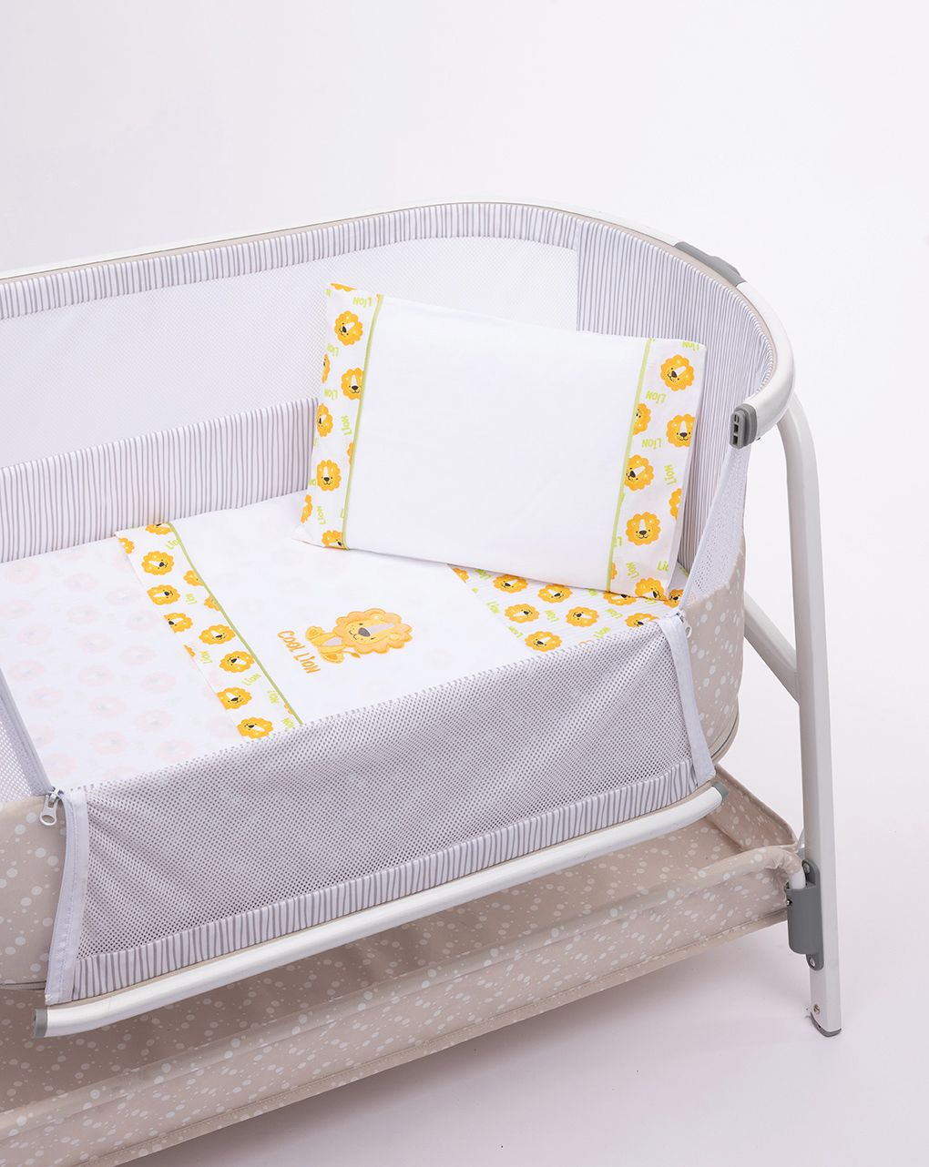 σετ 3 τμχ για λίκνο/πορτ-μπεμπέ με λιονταράκι για αγόρι - Prénatal