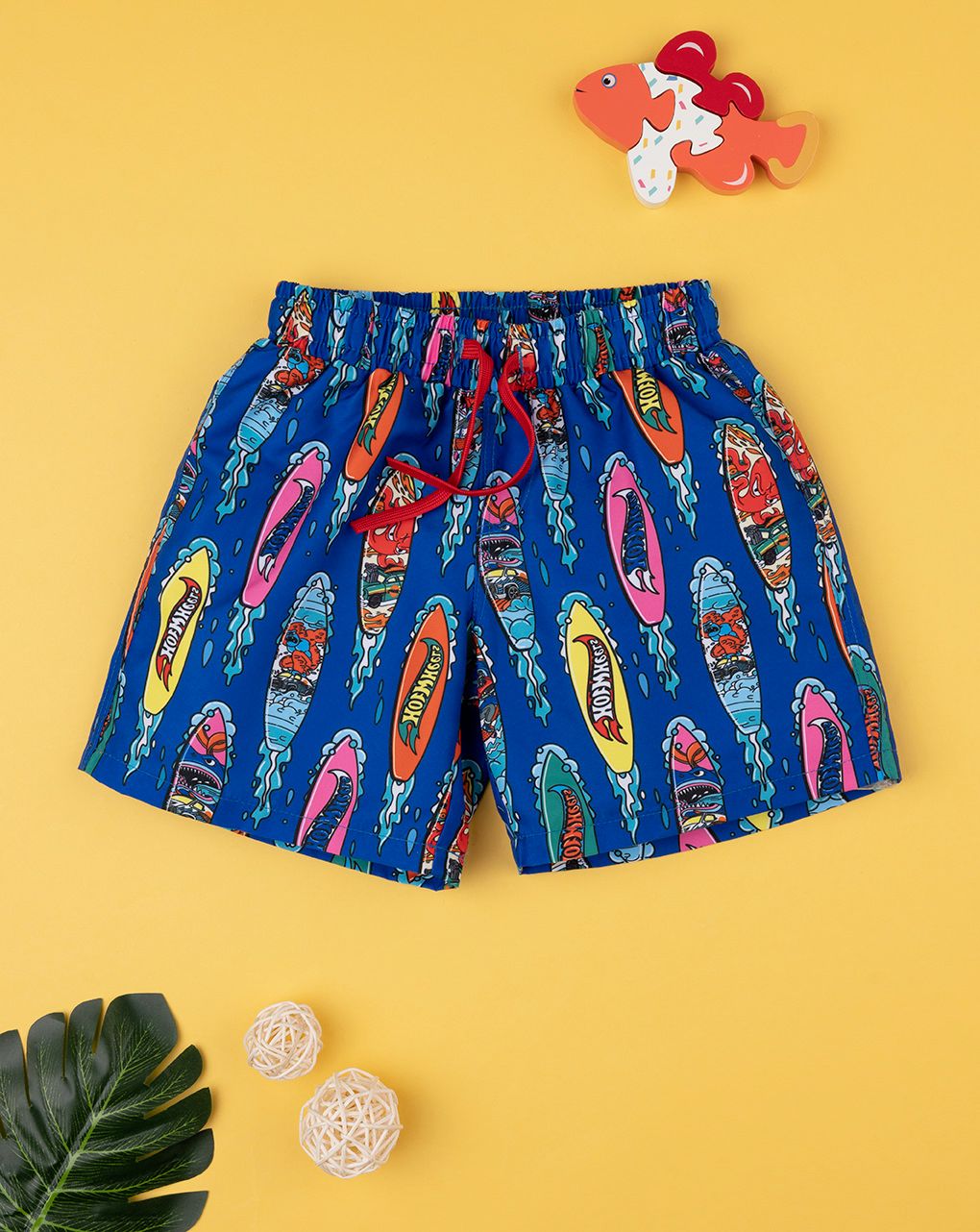 παιδικό μαγιό boxer μπλε hot wheels για αγόρι - Prénatal