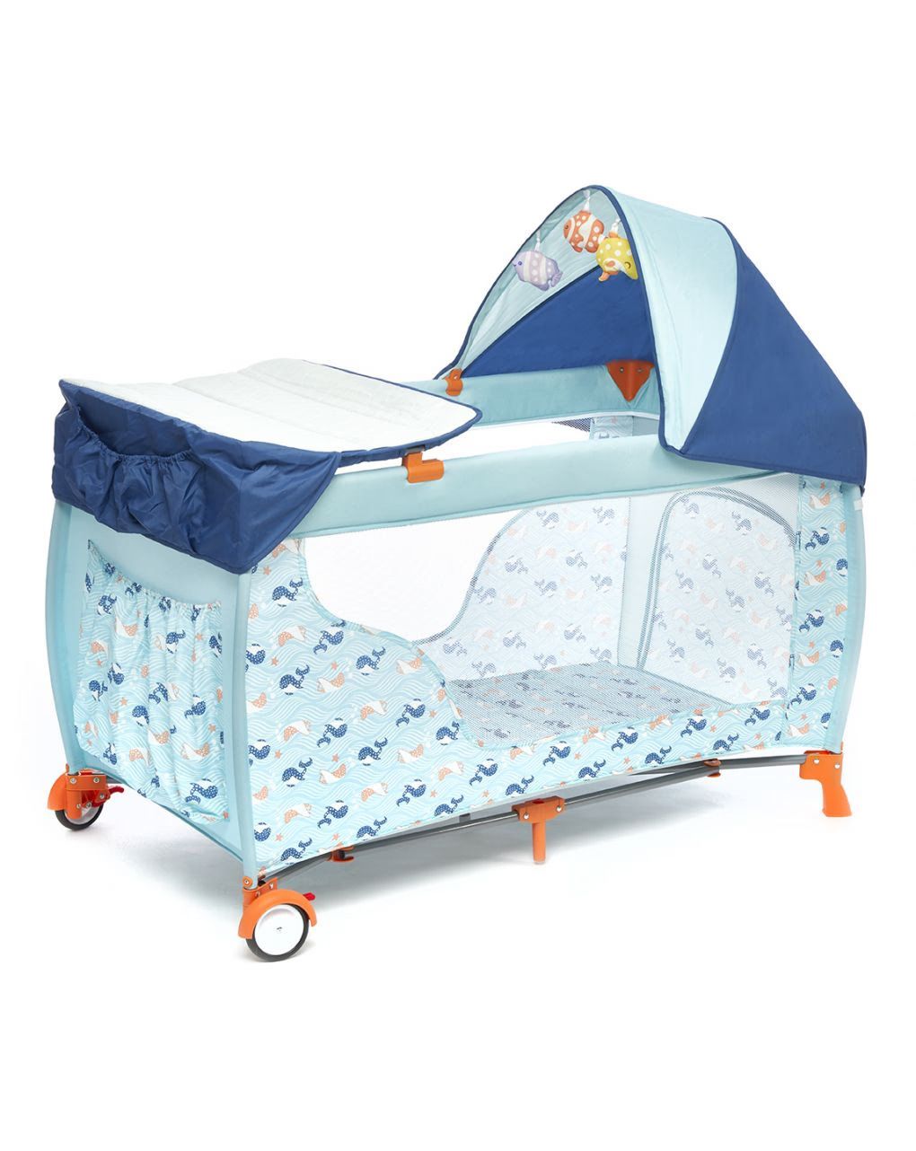 Giordani παρκοκρέβατο deluxe μπλε ψαράκι