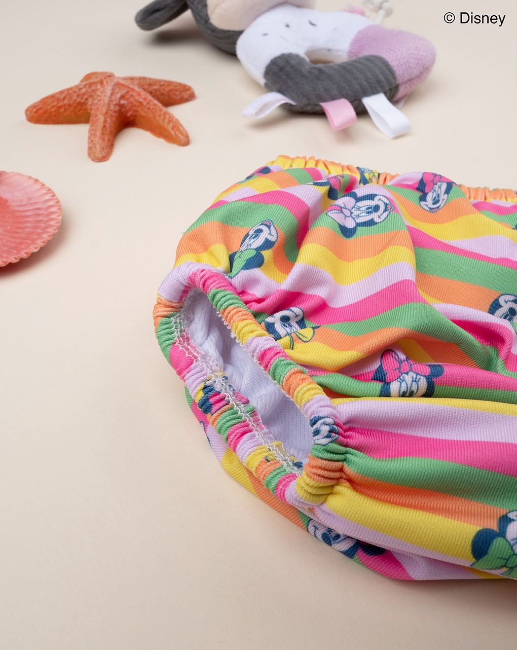 βρεφικό μαγιό πάνα ριγέ με τη minnie για κορίτσι - Prénatal