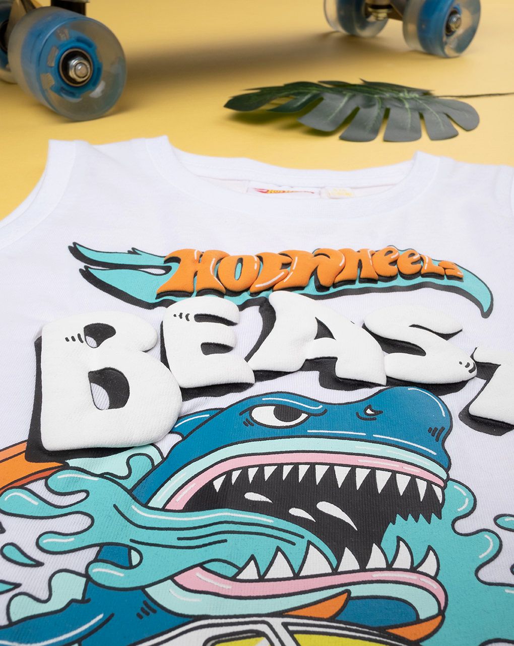 παιδική αμάνικη μπλούζα λευκή hot wheels για αγόρι - Prénatal