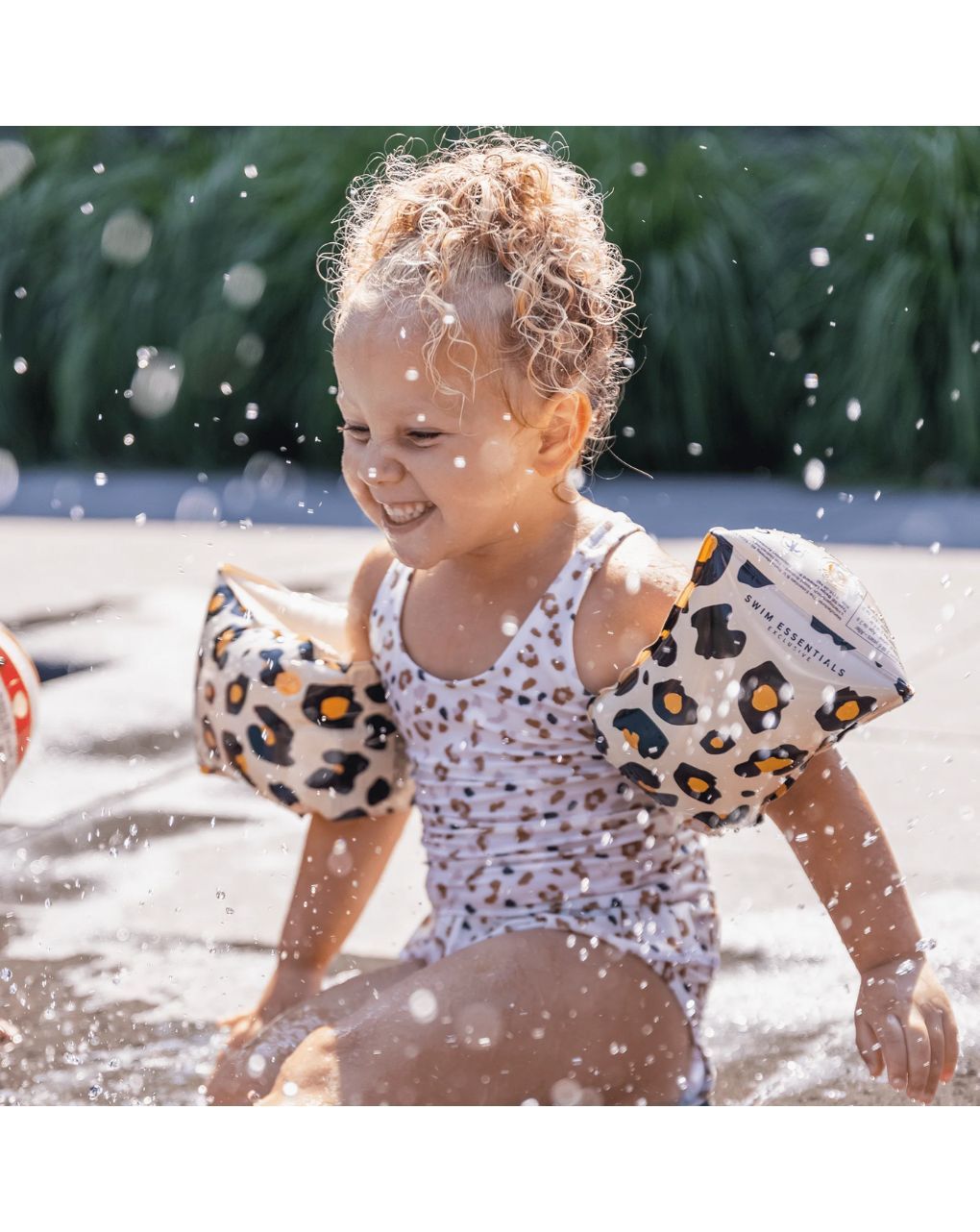 Swim essentials: μπρατσάκια 2-6 ετών "beige leopard" swe-2020se57 - Swim Essentials