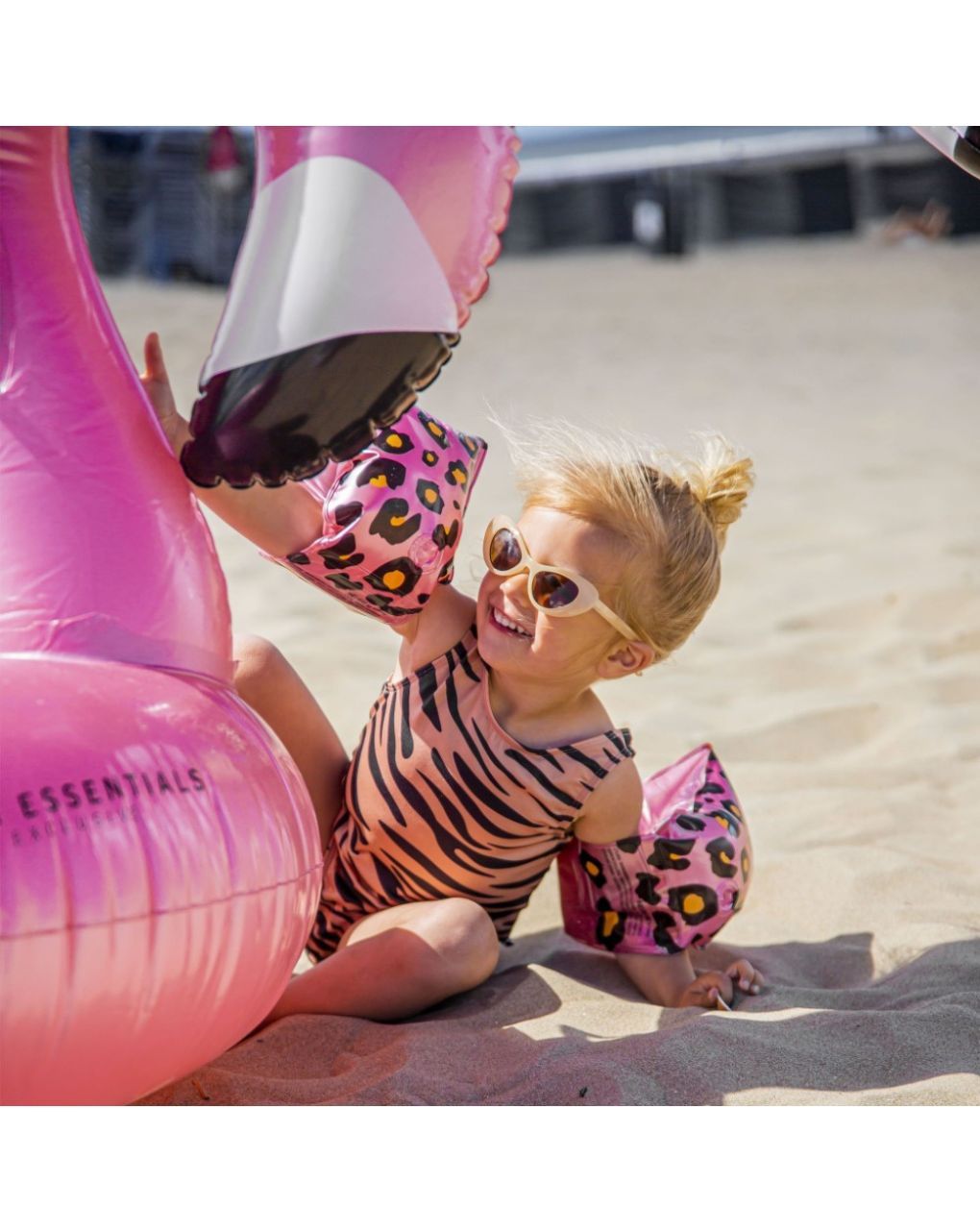 Swim essentials: μπρατσάκια 2-6 ετών "rose gold leopard" swe-2020se36 - Swim Essentials
