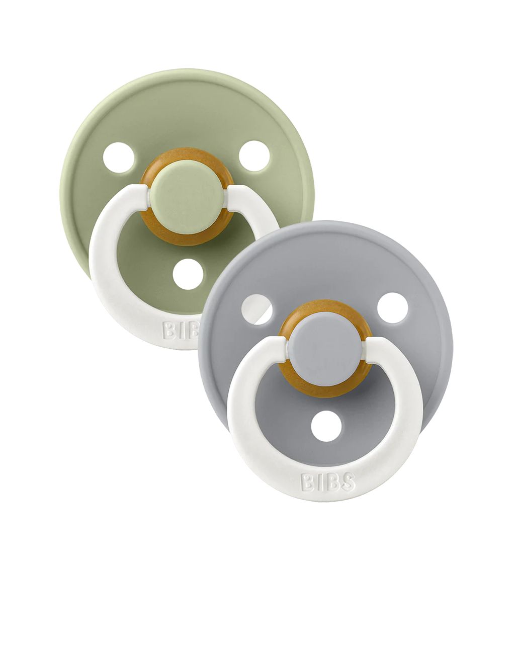 Bibs πιπίλες colour glow sage/cloud +18 μηνών σετ 2 τεμ.