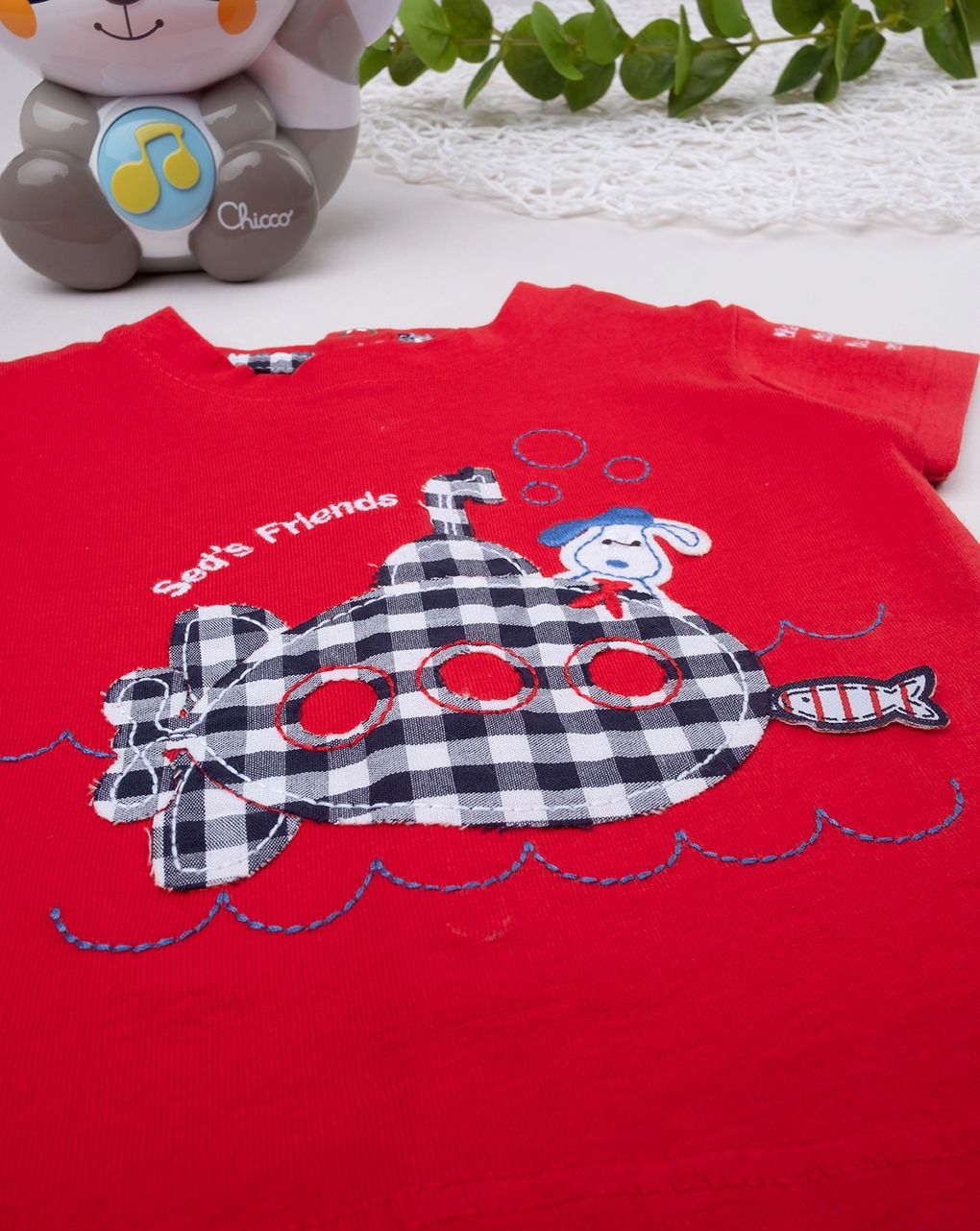 σετ t-shirt και σορτς καρό για αγόρι - Prénatal