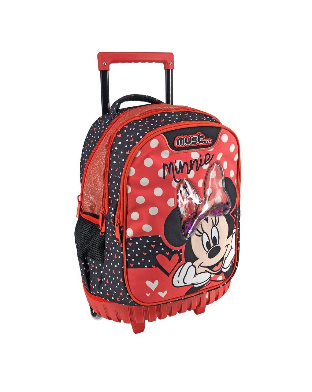 σχολική τσάντα τρόλεϊ δημοτικού disney minnie mouse must 3 θήκες 000563479 - must
