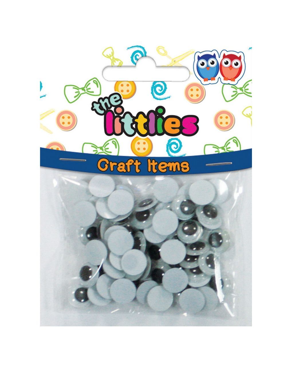 ματάκια χειροτεχνίας the littlies στρόγγυλα κινούμενα 10mm 60 τμχ. 000646077 - The littlies
