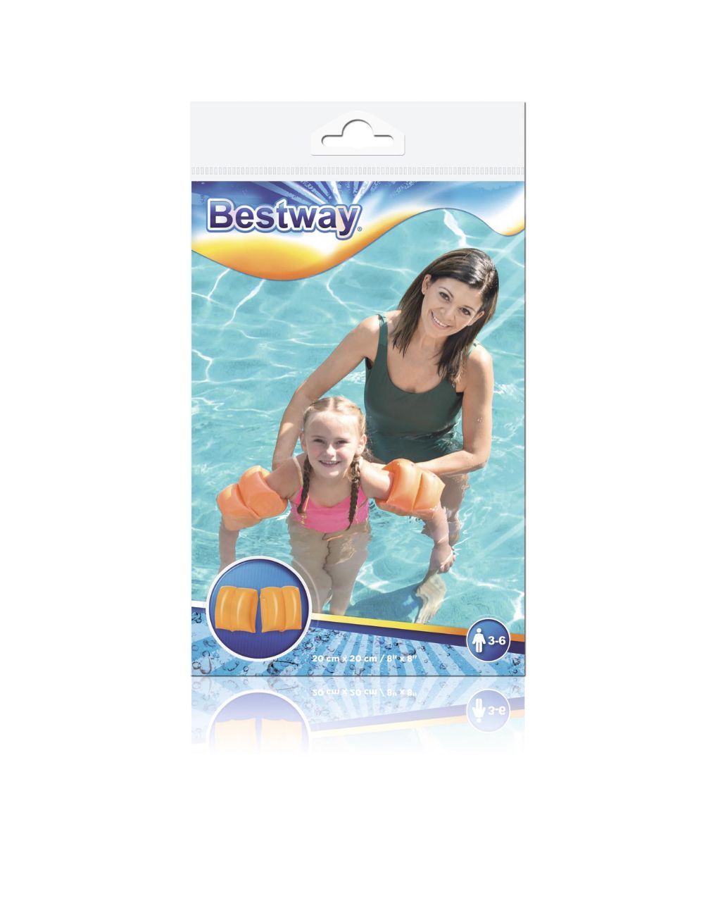 Bestway μπρατσάκια 20x20cm 3-6 ετών (2 χρώματα) - Bestway