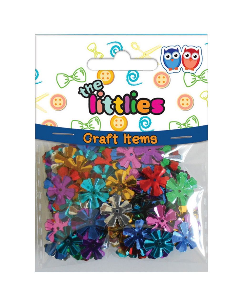 πούλιες χειροτεχνίας the littlies πολύχρωμα λουλούδια 13mm 8gr. 000646075 - The littlies