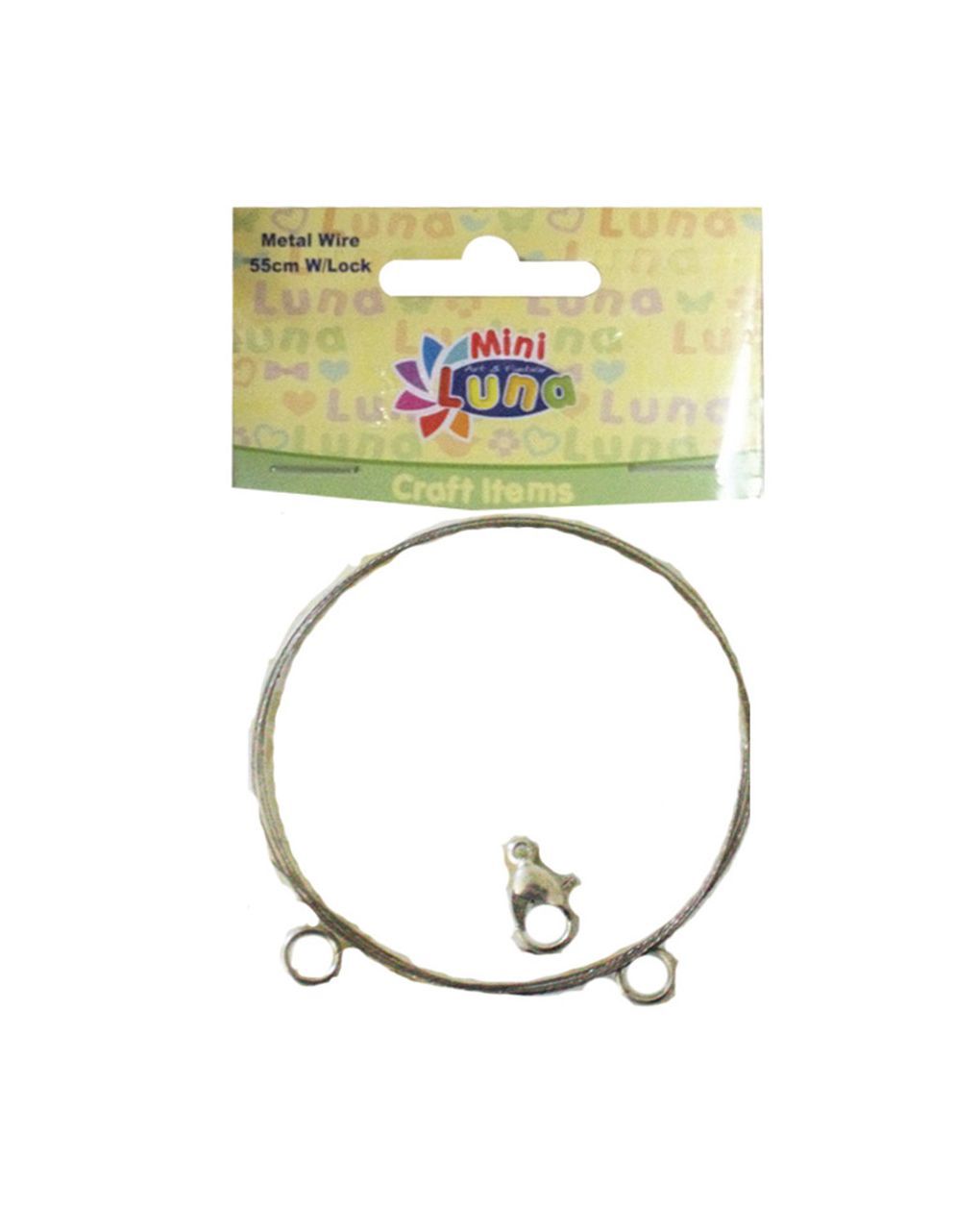 σύρμα μεταλλικό με κούμπωμα luna 55 εκ. 000620829 - LUNA