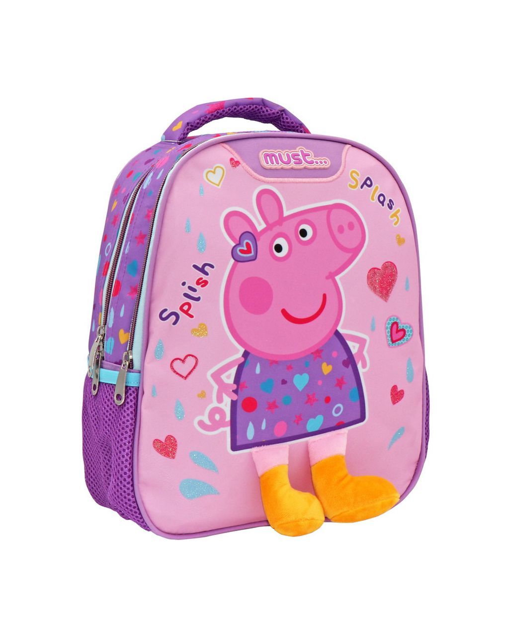 σχολική τσάντα πλάτης νηπίου peppa pig splish splash must 2 θήκες  000482732 - must