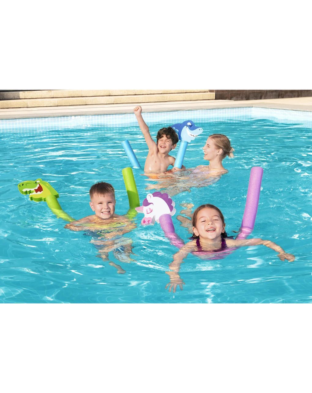 Bestway μακαρόνια κολύμβυσης με ζωάκια 142εκ. - Bestway