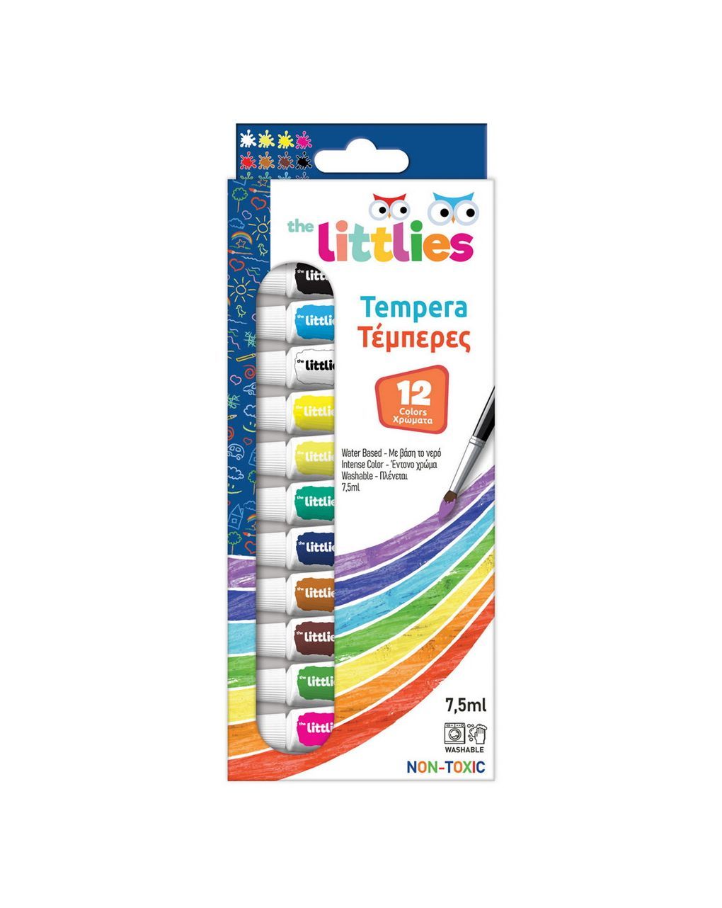 τέμπερες the littlies 7.5ml 12 χρώματα 000646030 - The littlies