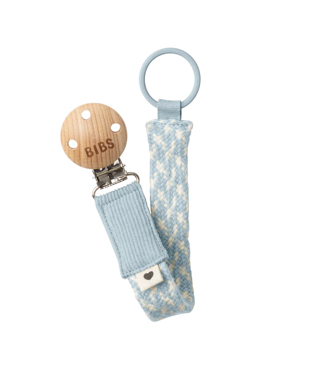 Bibs κλιπ πιπίλας paci braid blue/ivory
