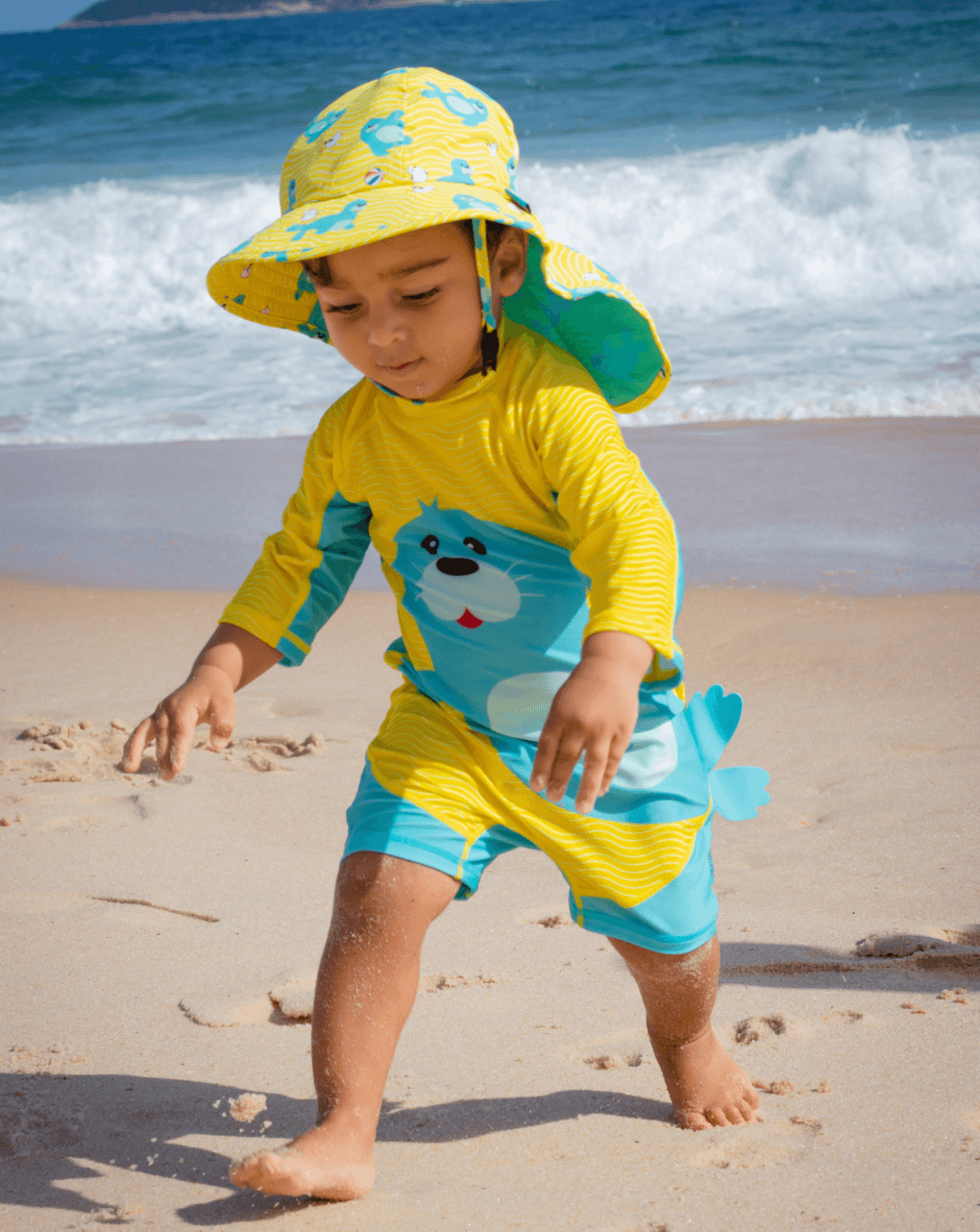 Zoocchini καπέλο λεγεωνάριου upf50 seal για αγόρι - Zoocchini
