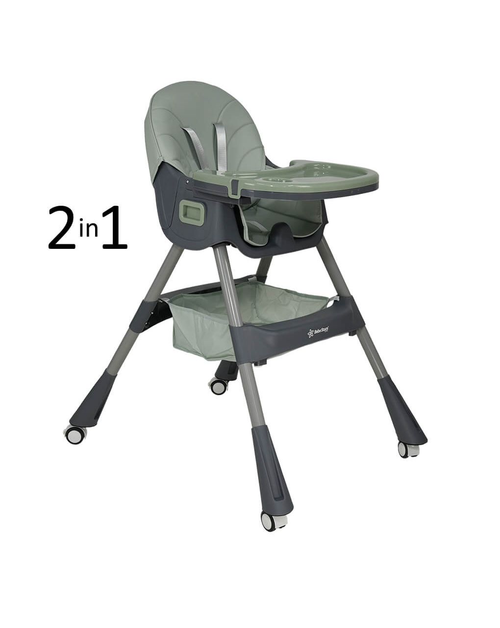 Bebe stars καρέκλα φαγητού meal 2 in 1 mint 899-184 - Bebe Stars