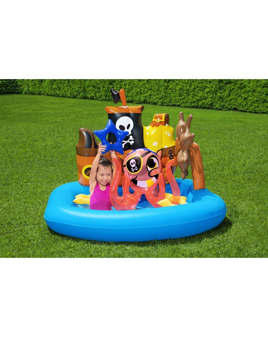 Bestway φουσκωτή πισίνα playcenter πειρατικό πλοίο 140x130x104εκ. - Bestway
