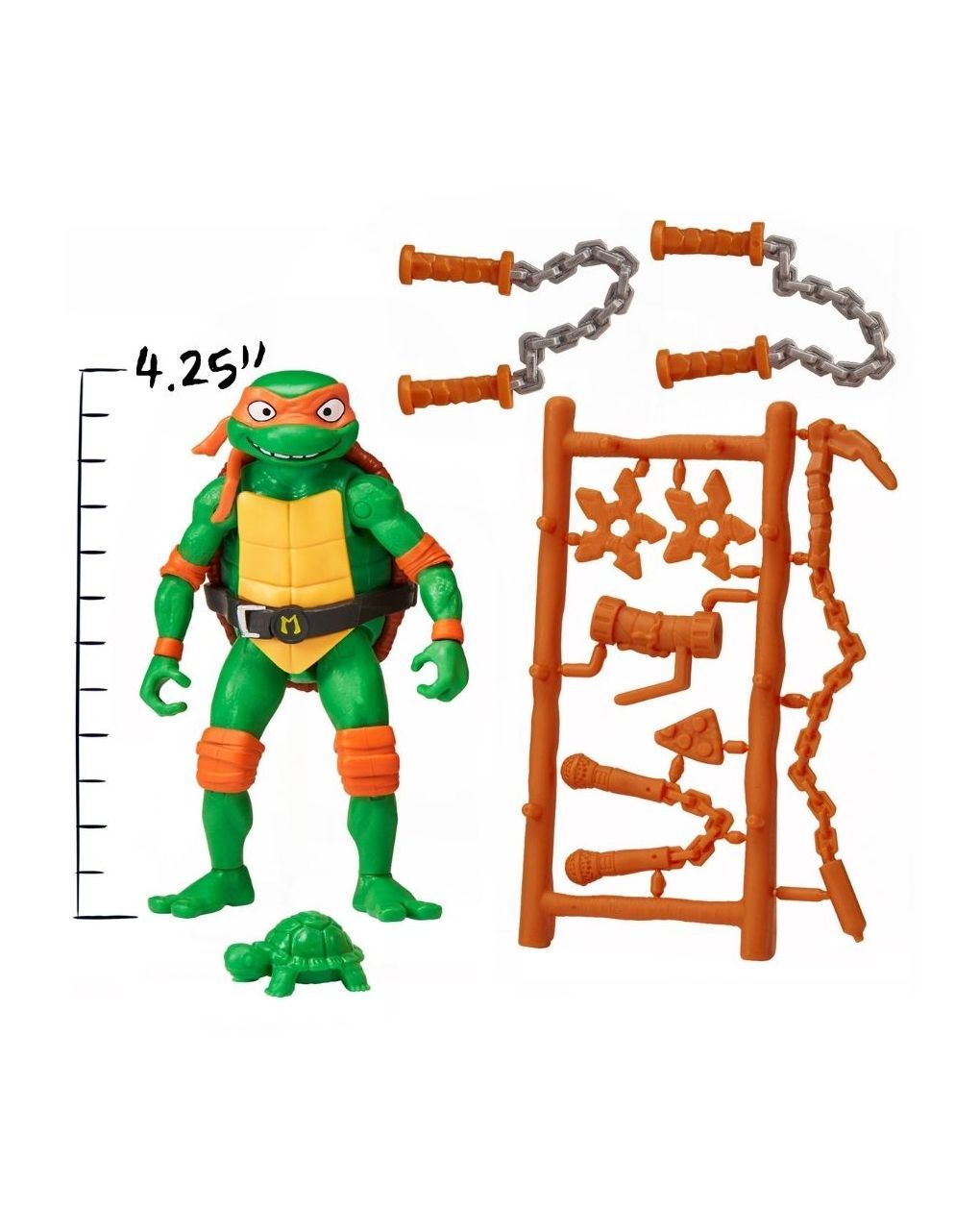 Tmnt movie χελωνονιντζάκια βασικη φιγούρα δράσης (7 σχέδια) tu805000 - TURTLES NINJA