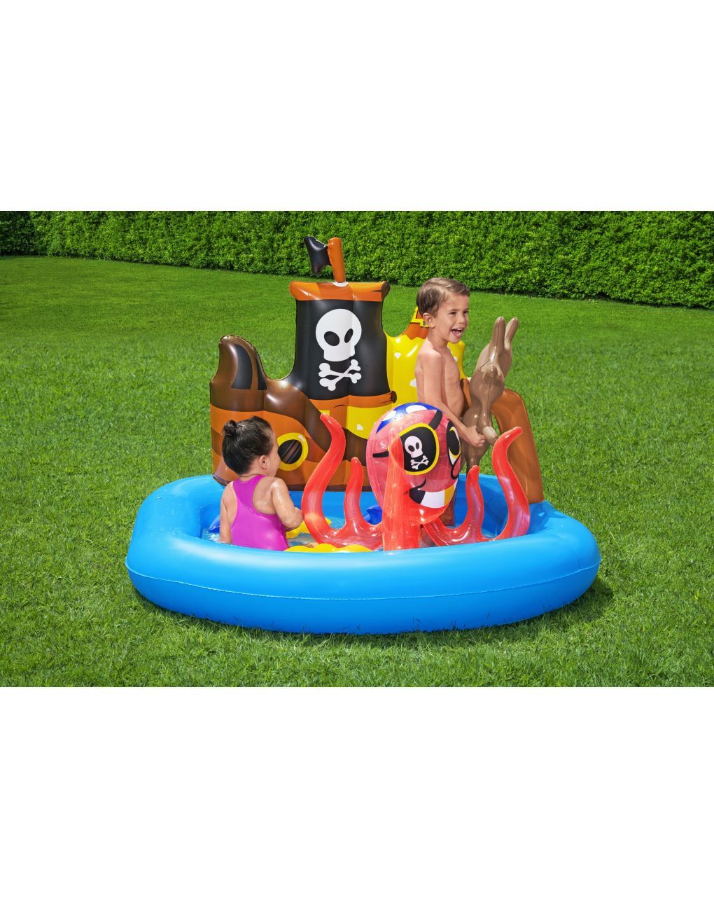 Bestway φουσκωτή πισίνα playcenter πειρατικό πλοίο 140x130x104εκ. - Bestway