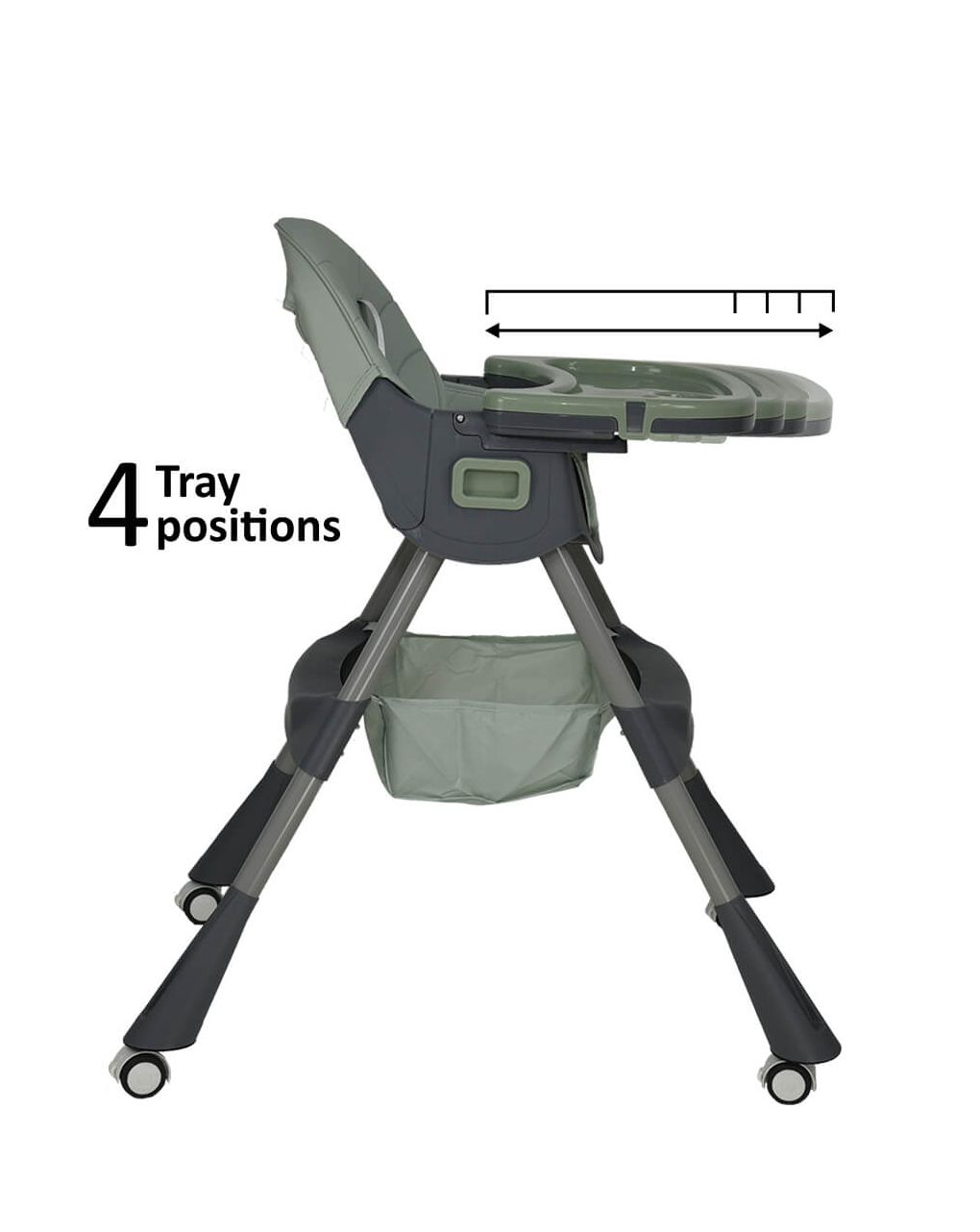 Bebe stars καρέκλα φαγητού meal 2 in 1 mint 899-184 - Bebe Stars