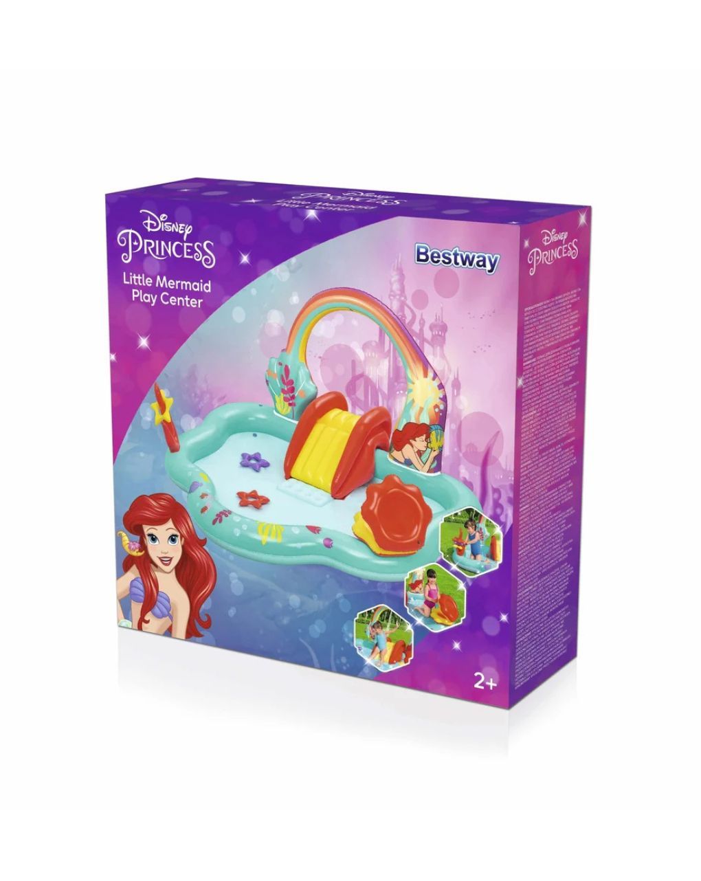 Bestway playcenter πισίνα disney μικρή γοργόνα με αξεσουάρ 221x193x117cm - Bestway