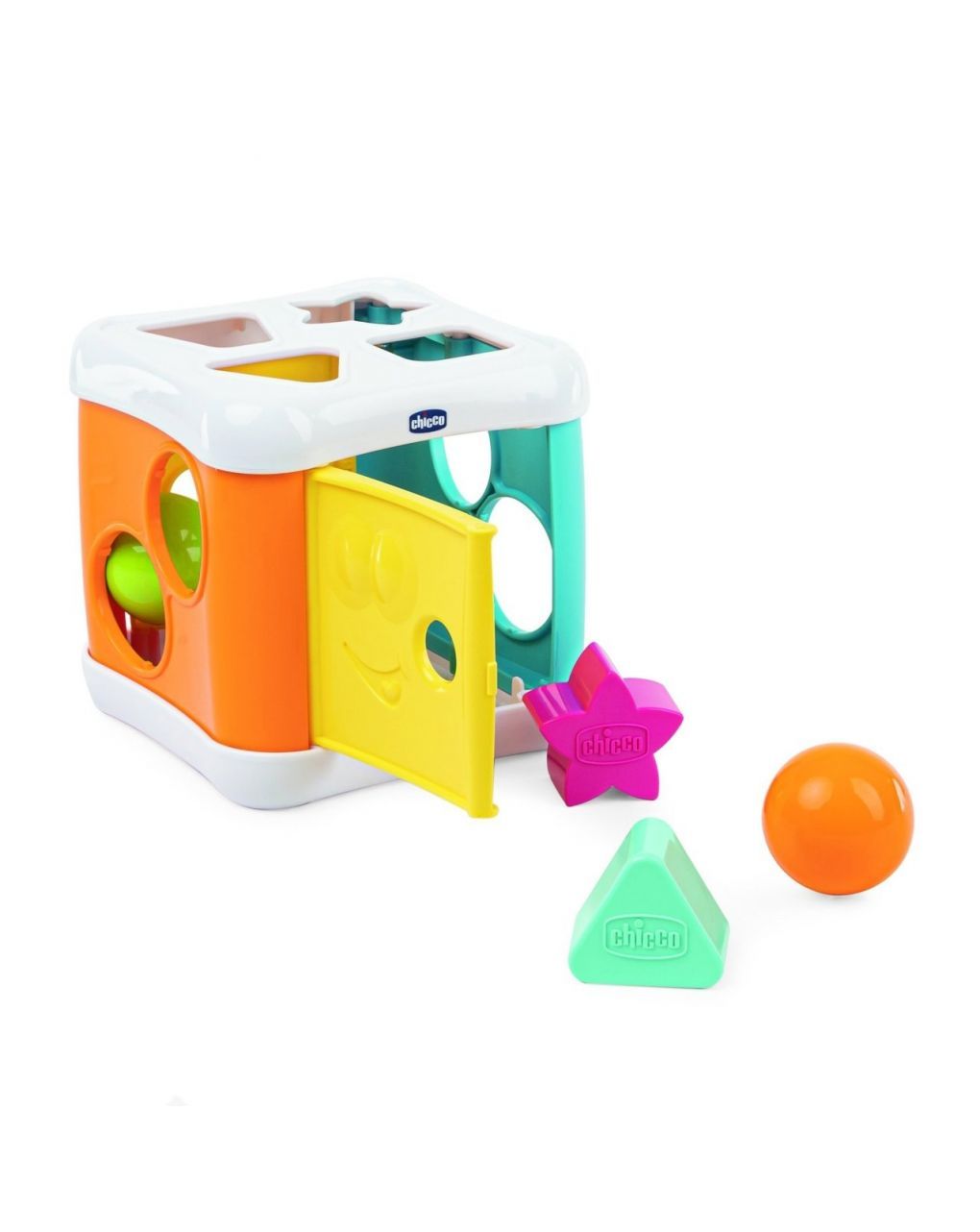 Chicco 2 σε 1 κύβος με σχήματα και σφυρί y02-09686-10 - Chicco