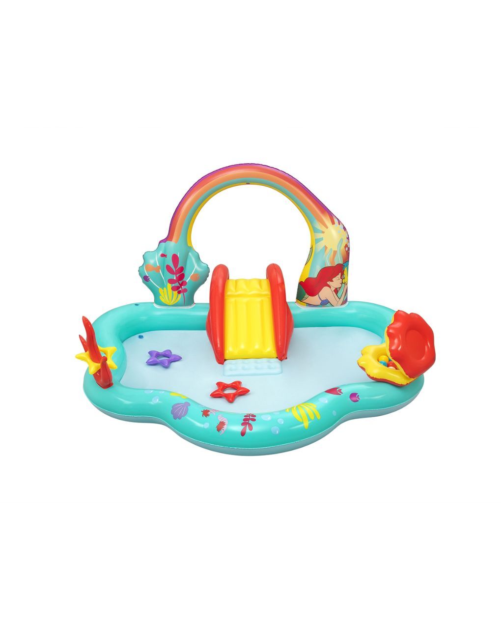 Bestway playcenter πισίνα disney μικρή γοργόνα με αξεσουάρ 221x193x117cm