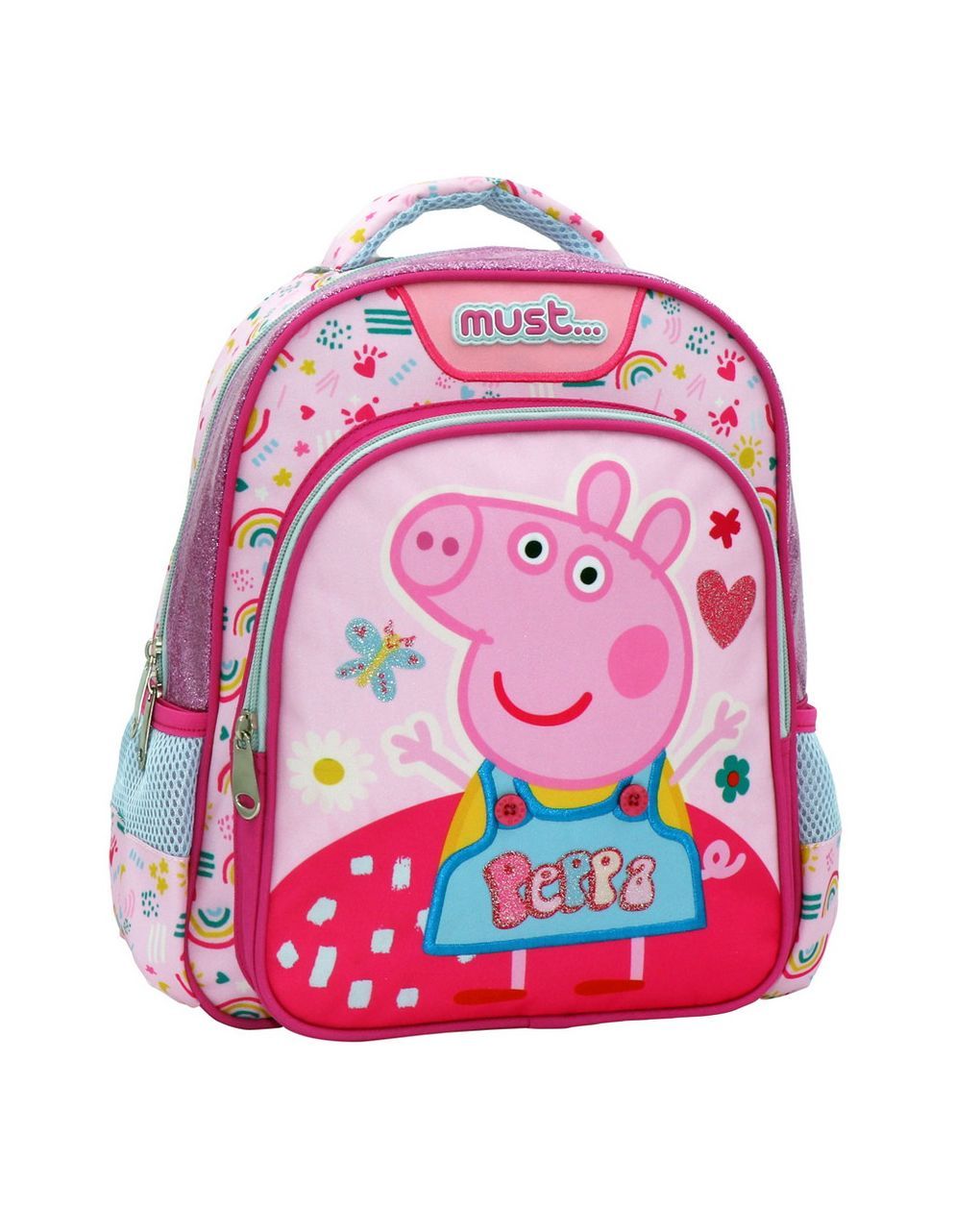 σχολική τσάντα πλάτης νηπίου peppa pig must 2 θήκες  000482730